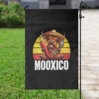 Funny Highland Cow MooXico Garden Flag Cinco De Mayo Fiesta Party