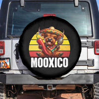 Funny Highland Cow MooXico Spare Tire Cover Cinco De Mayo Fiesta Party