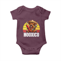 Funny Highland Cow MooXico Baby Onesie Cinco De Mayo Fiesta Party