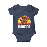 Funny Highland Cow MooXico Baby Onesie Cinco De Mayo Fiesta Party