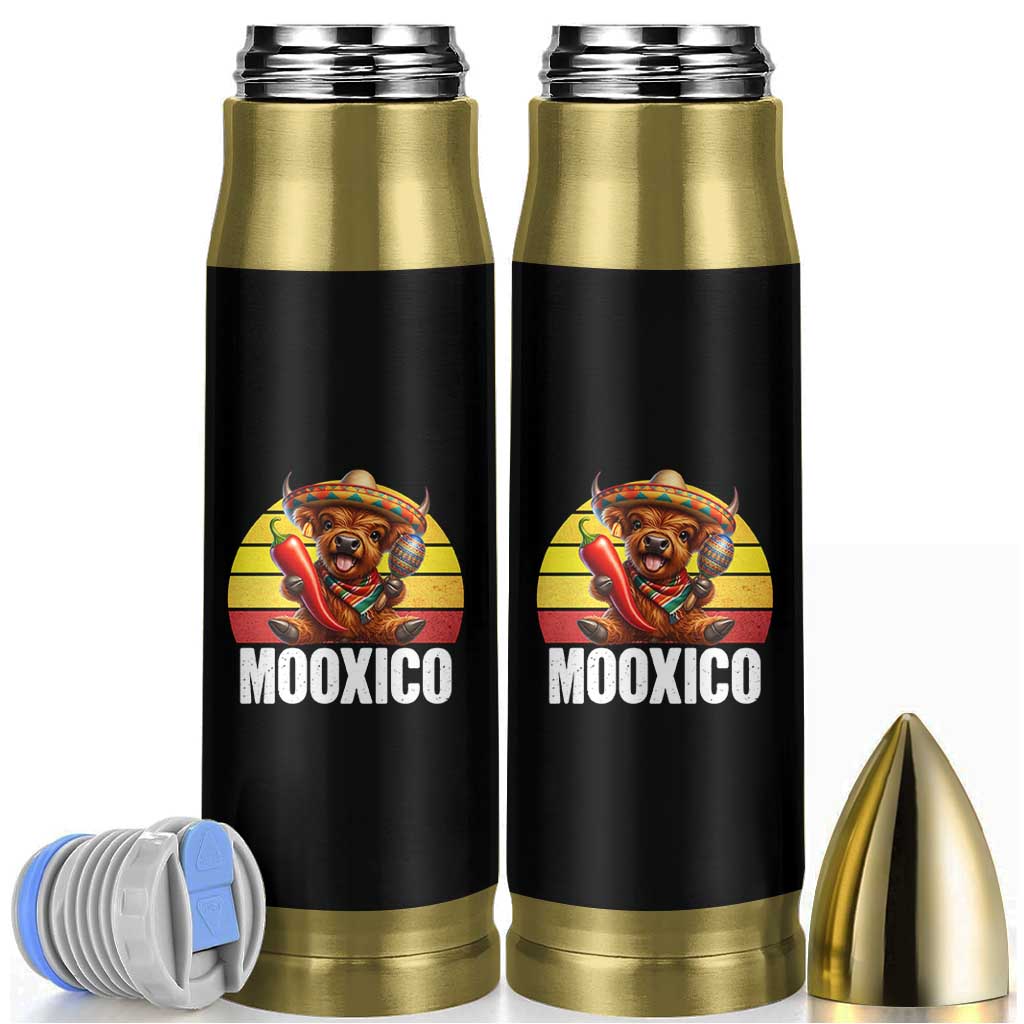 Funny Highland Cow MooXico Bullet Tumbler Cinco De Mayo Fiesta Party