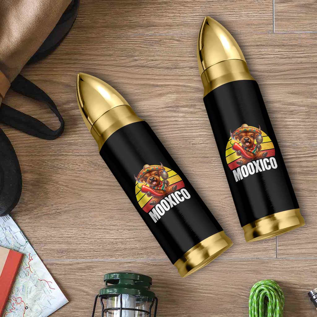 Funny Highland Cow MooXico Bullet Tumbler Cinco De Mayo Fiesta Party