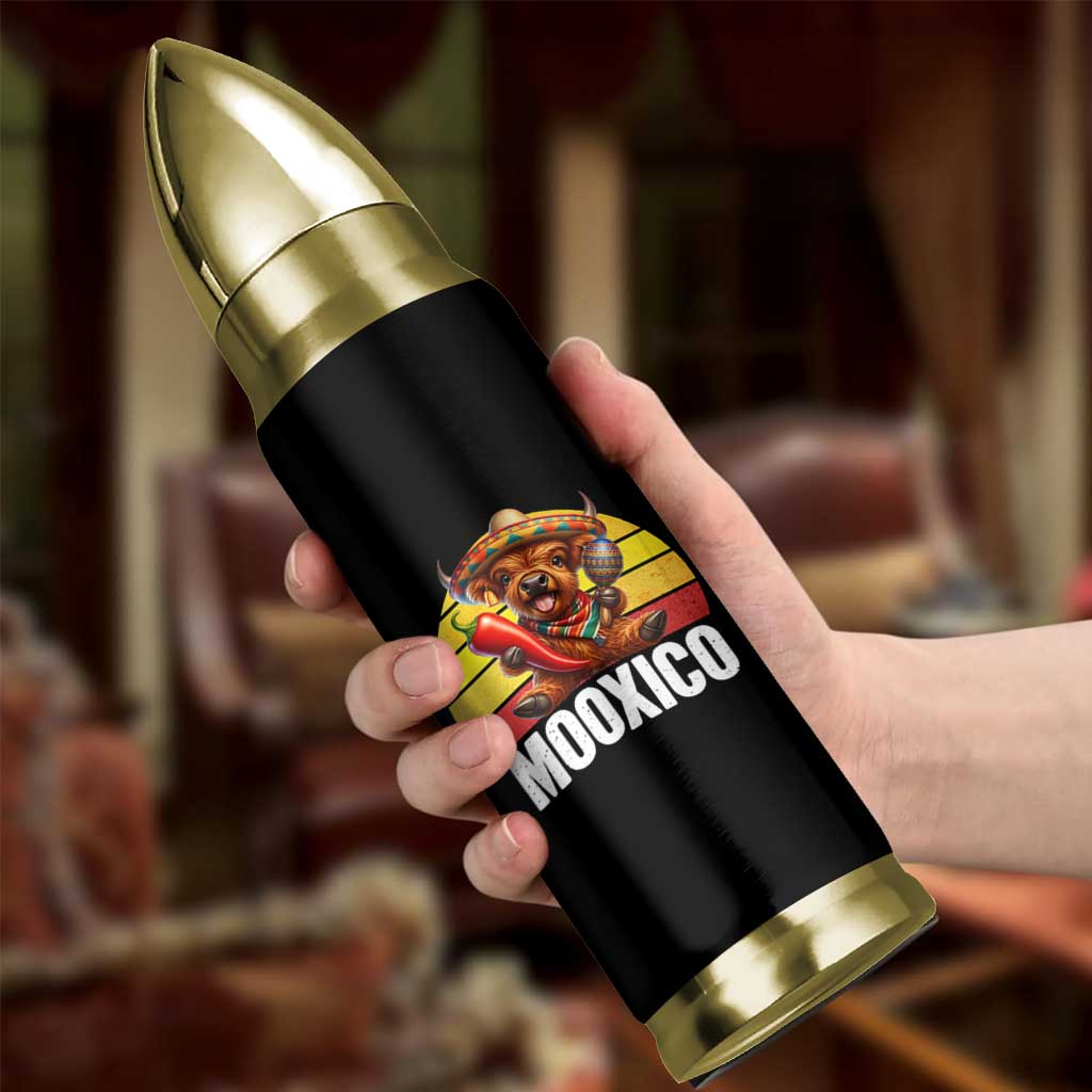 Funny Highland Cow MooXico Bullet Tumbler Cinco De Mayo Fiesta Party