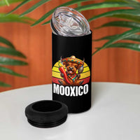 Funny Highland Cow MooXico 4 in 1 Can Cooler Tumbler Cinco De Mayo Fiesta Party