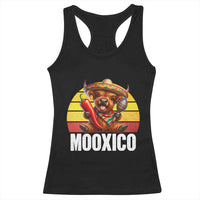 Funny Highland Cow MooXico Racerback Tank Top Cinco De Mayo Fiesta Party