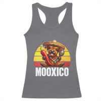 Funny Highland Cow MooXico Racerback Tank Top Cinco De Mayo Fiesta Party