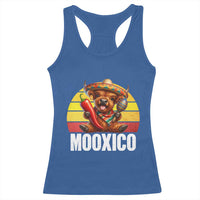 Funny Highland Cow MooXico Racerback Tank Top Cinco De Mayo Fiesta Party