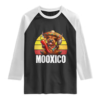 Funny Highland Cow MooXico Raglan Shirt Cinco De Mayo Fiesta Party
