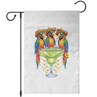 Cinco De Mayo Summer Party Garden Flag Funny Parrots Drinking Margaritas