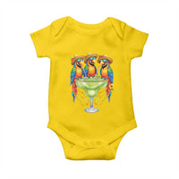 Cinco De Mayo Summer Party Baby Onesie Funny Parrots Drinking Margaritas