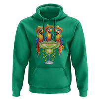 Cinco De Mayo Summer Party Hoodie Funny Parrots Drinking Margaritas