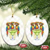 Cinco De Mayo Summer Party Ceramic Ornament Funny Parrots Drinking Margaritas