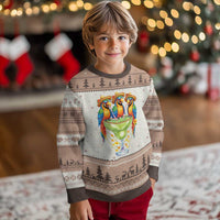 Cinco De Mayo Summer Party Ugly Christmas Sweater Funny Parrots Drinking Margaritas