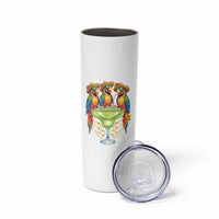 Cinco De Mayo Summer Party Skinny Tumbler Funny Parrots Drinking Margaritas