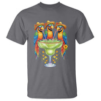 Cinco De Mayo Summer Party T Shirt Funny Parrots Drinking Margaritas
