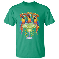 Cinco De Mayo Summer Party T Shirt Funny Parrots Drinking Margaritas