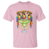 Cinco De Mayo Summer Party T Shirt Funny Parrots Drinking Margaritas