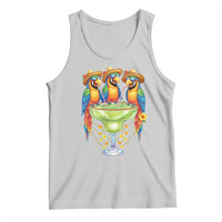 Cinco De Mayo Summer Party Tank Top Funny Parrots Drinking Margaritas