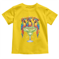 Cinco De Mayo Summer Party Toddler T Shirt Funny Parrots Drinking Margaritas