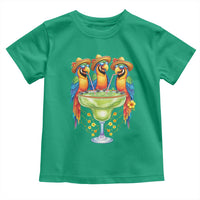 Cinco De Mayo Summer Party Toddler T Shirt Funny Parrots Drinking Margaritas
