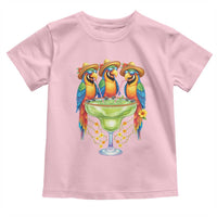 Cinco De Mayo Summer Party Toddler T Shirt Funny Parrots Drinking Margaritas