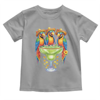 Cinco De Mayo Summer Party Toddler T Shirt Funny Parrots Drinking Margaritas