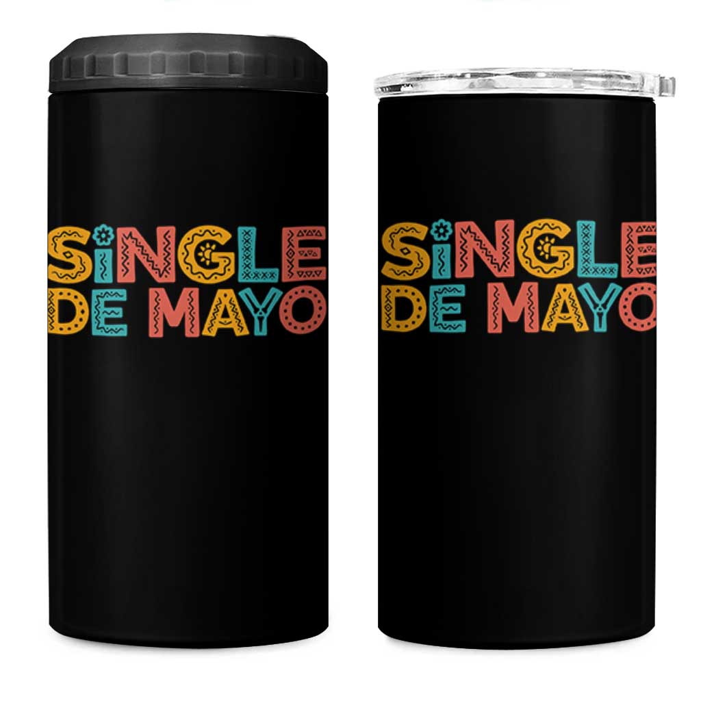 Mexican Fiesta Party Gift 4 in 1 Can Cooler Tumbler Single De Mayo