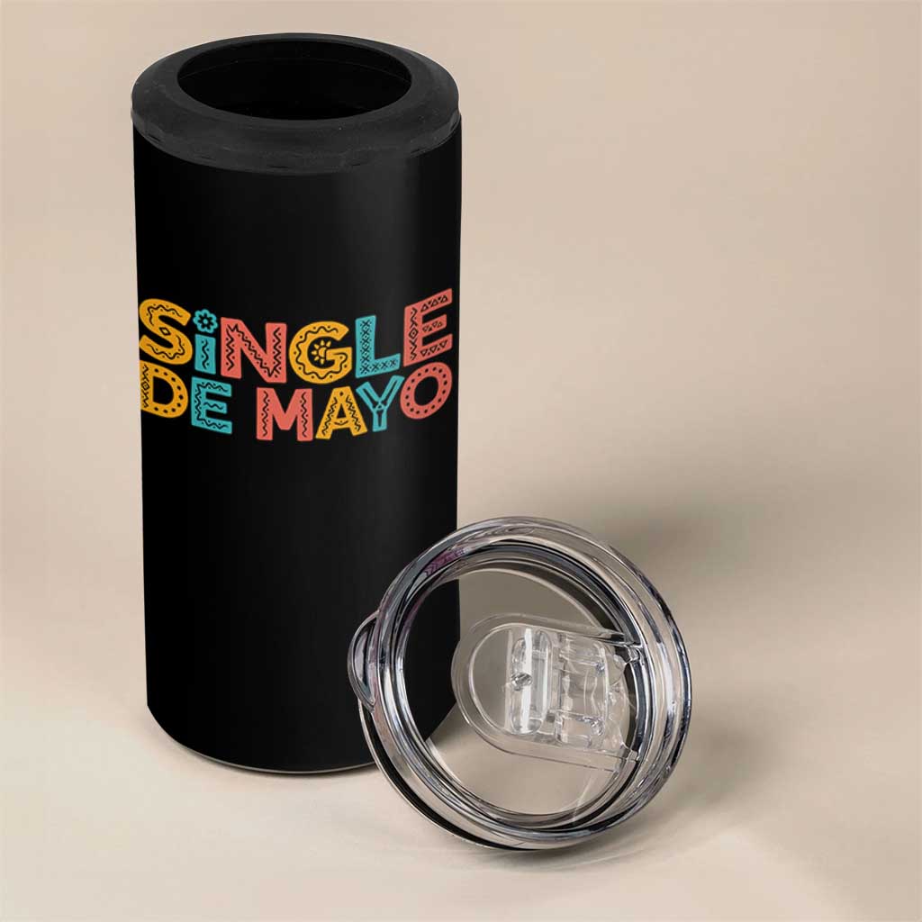 Mexican Fiesta Party Gift 4 in 1 Can Cooler Tumbler Single De Mayo