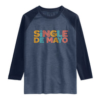 Mexican Fiesta Party Gift Raglan Shirt Single De Mayo