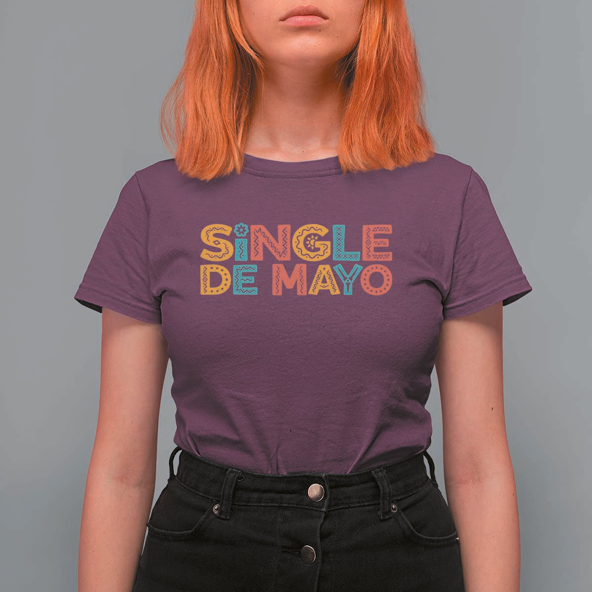 Mexican Fiesta Party Gift T Shirt For Women Single De Mayo