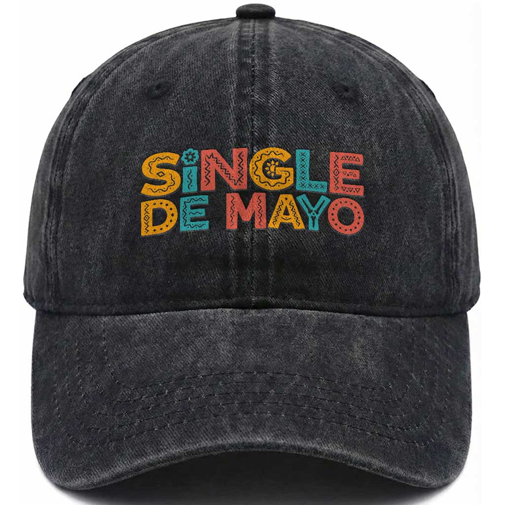 Mexican Fiesta Party Gift Washed Cotton Baseball Cap Single De Mayo