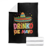 Funny Cinco De Mayo Day Drinking Fiesta Party Throw Blanket Drinko De Mayo