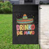 Funny Cinco De Mayo Day Drinking Fiesta Party Garden Flag Drinko De Mayo