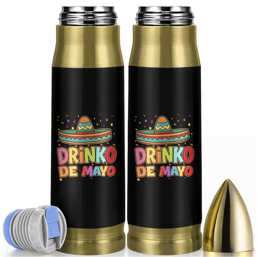 Funny Cinco De Mayo Day Drinking Fiesta Party Bullet Tumbler Drinko De Mayo