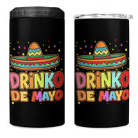 Funny Cinco De Mayo Day Drinking Fiesta Party 4 in 1 Can Cooler Tumbler Drinko De Mayo