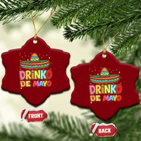 Funny Cinco De Mayo Day Drinking Fiesta Party Ceramic Ornament Drinko De Mayo
