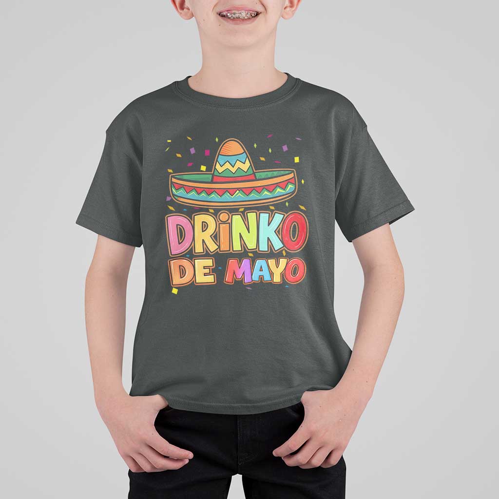 Funny Cinco De Mayo Day Drinking Fiesta Party T Shirt For Kid Drinko De Mayo