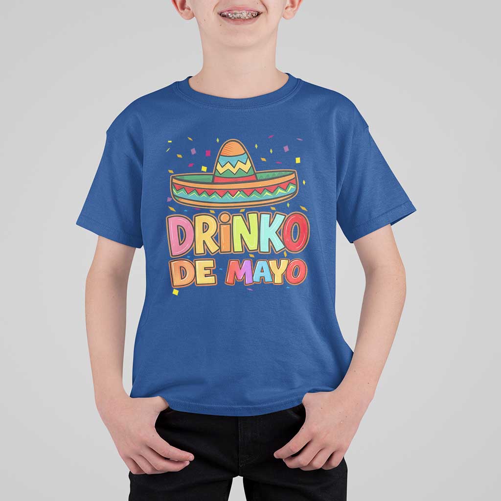 Funny Cinco De Mayo Day Drinking Fiesta Party T Shirt For Kid Drinko De Mayo