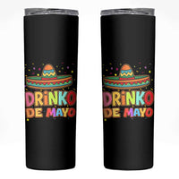 Funny Cinco De Mayo Day Drinking Fiesta Party Skinny Tumbler Drinko De Mayo