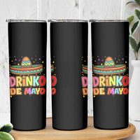 Funny Cinco De Mayo Day Drinking Fiesta Party Skinny Tumbler Drinko De Mayo