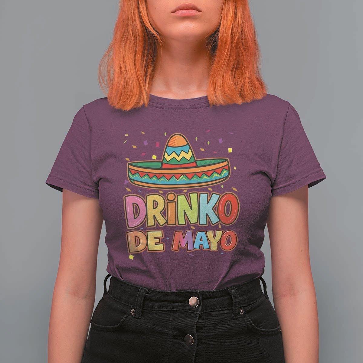 Funny Cinco De Mayo Day Drinking Fiesta Party T Shirt For Women Drinko De Mayo