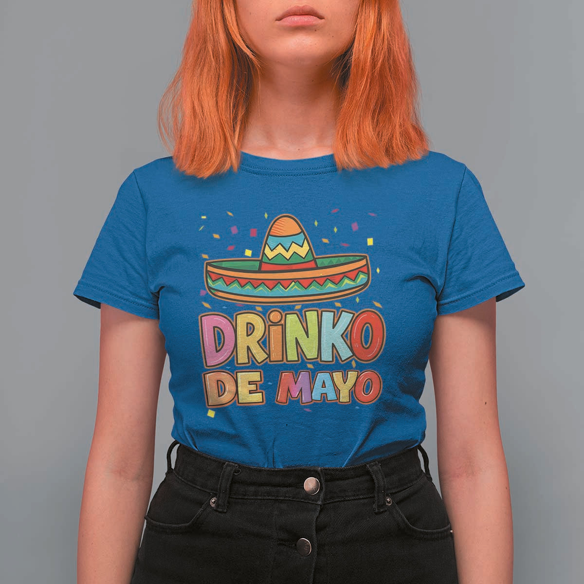 Funny Cinco De Mayo Day Drinking Fiesta Party T Shirt For Women Drinko De Mayo