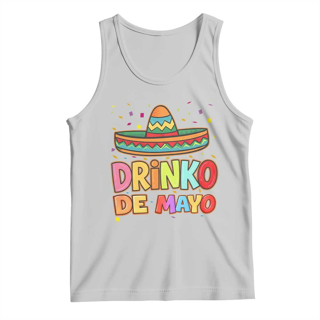 Funny Cinco De Mayo Day Drinking Fiesta Party Tank Top Drinko De Mayo