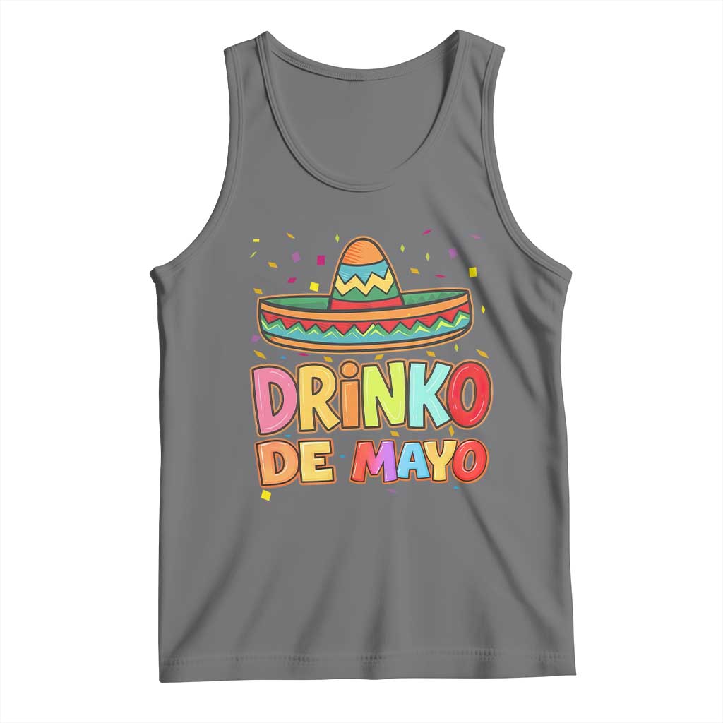 Funny Cinco De Mayo Day Drinking Fiesta Party Tank Top Drinko De Mayo