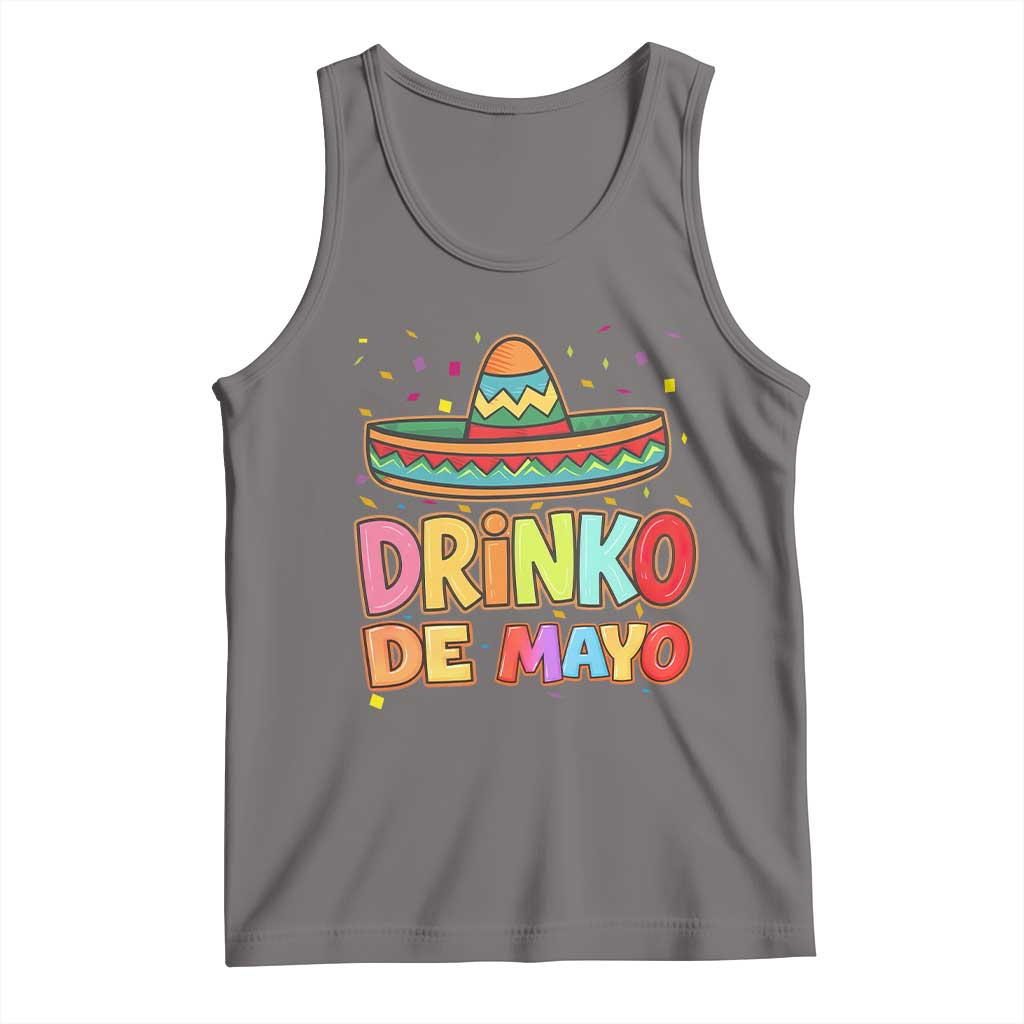 Funny Cinco De Mayo Day Drinking Fiesta Party Tank Top Drinko De Mayo