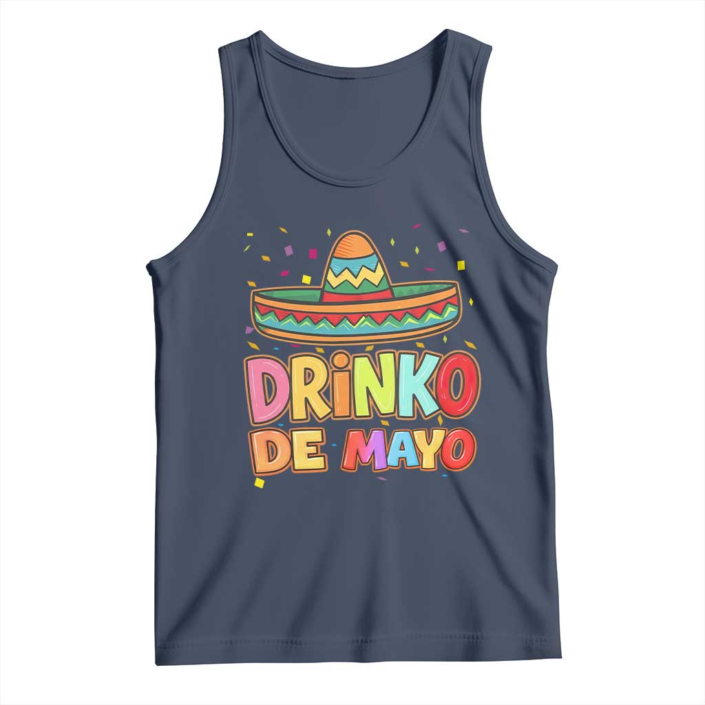 Funny Cinco De Mayo Day Drinking Fiesta Party Tank Top Drinko De Mayo