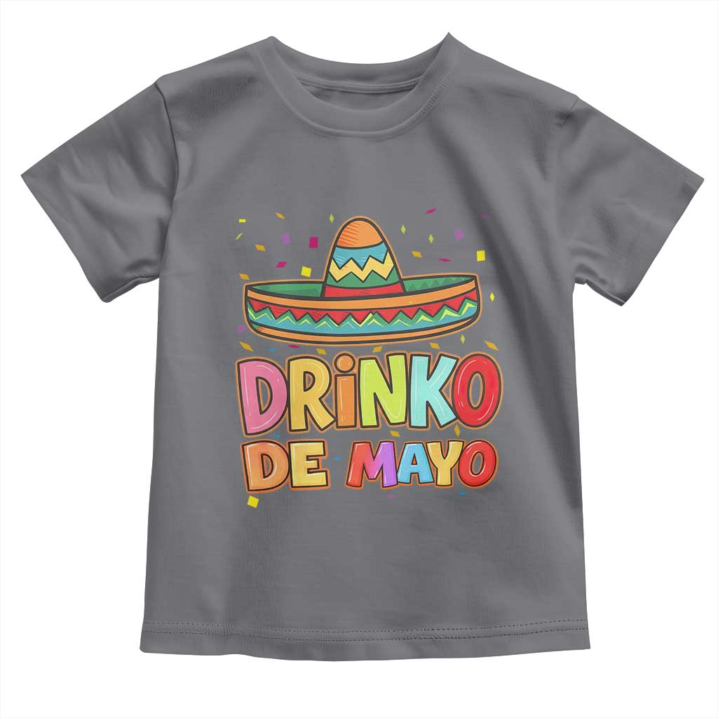 Funny Cinco De Mayo Day Drinking Fiesta Party Toddler T Shirt Drinko De Mayo