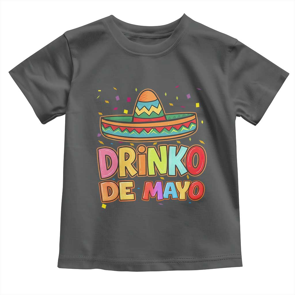 Funny Cinco De Mayo Day Drinking Fiesta Party Toddler T Shirt Drinko De Mayo