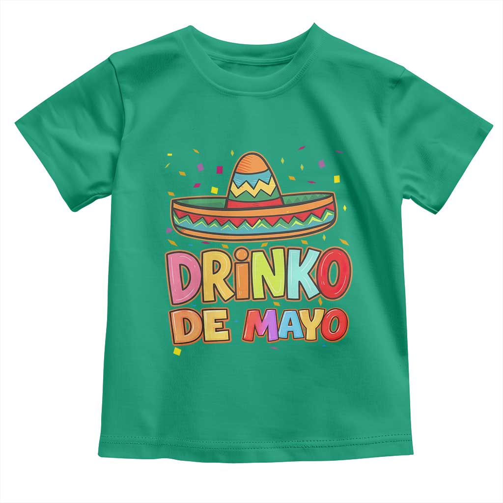 Funny Cinco De Mayo Day Drinking Fiesta Party Toddler T Shirt Drinko De Mayo