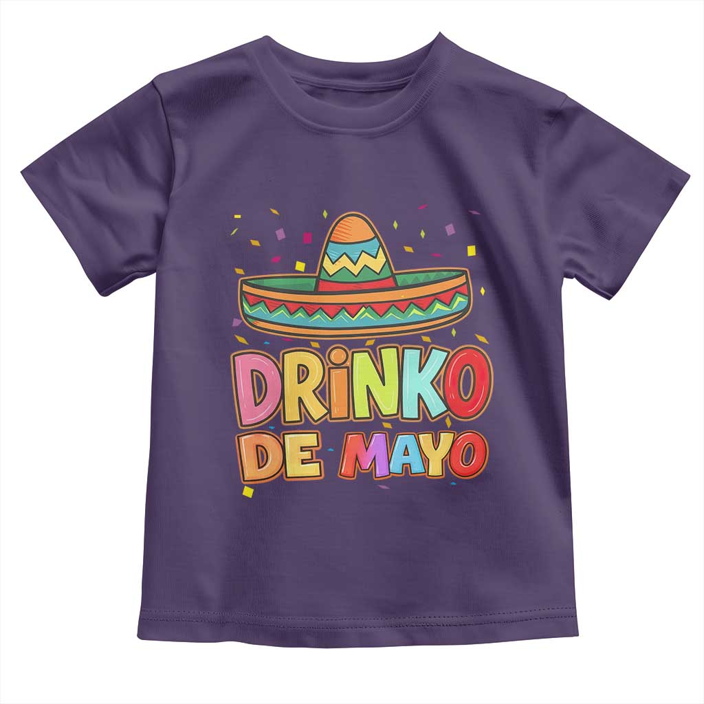 Funny Cinco De Mayo Day Drinking Fiesta Party Toddler T Shirt Drinko De Mayo